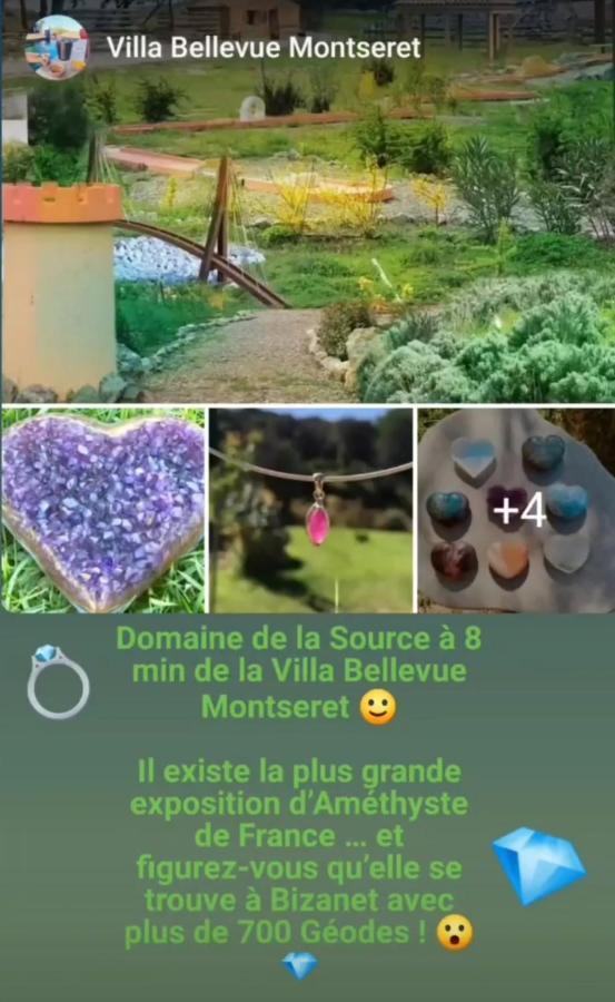 Villa Entiere Bellevue - Balneo - Piscine - Clim Montséret Kültér fotó